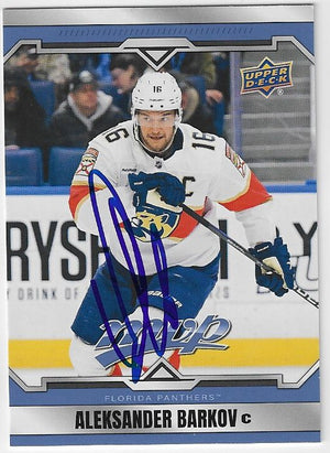 Aleksander Barkov Signed 2024-25 Upper Deck MVP Hockey Card - Florida Panthers