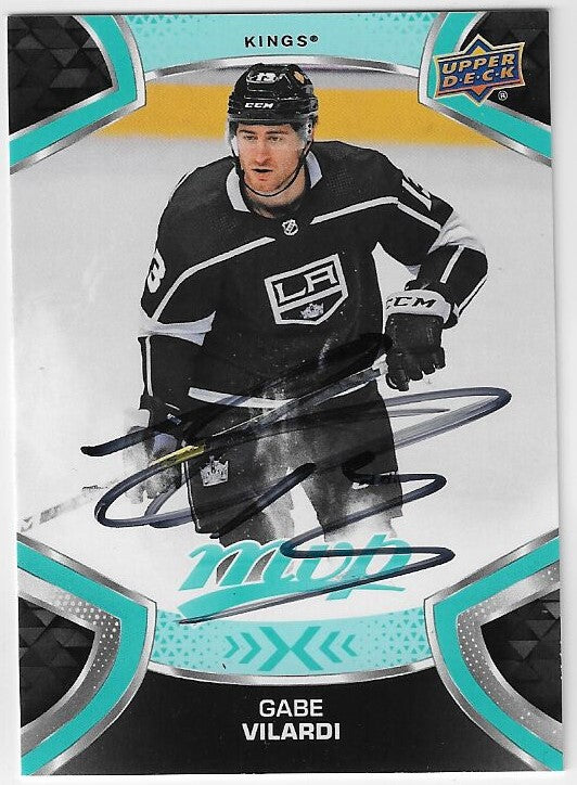 Gabe Vilardi Signed 2021-22 Upper Deck MVP Hockey Card - Los Angeles Kings