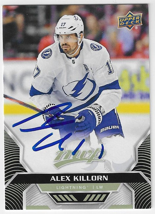 Alex Killorn Signed 2020-21 Upper Deck MVP Hockey Card - Tampa Bay Lightning