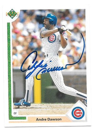 Andre Dawson Signed 1991 Upper Deck Baseball Card - Chicago Cubs