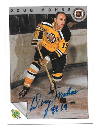 Doug Mohns Signed 1991-92 Ultimate Hockey Card - Boston Red Sox