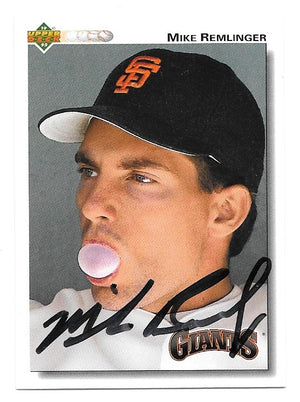 Mike Remlinger Signed 1992 Upper Deck Baseball Card - San Francisco Giants