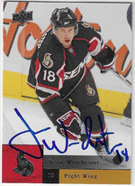 Jesse Winchester Signed 2009-10 Upper Deck Hockey Card - Ottawa Senators