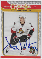 Jesse Winchester Signed 2009-10 O-Pee-Chee Hockey Card - Ottawa Senators