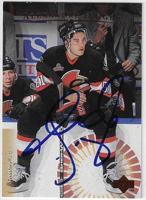 Alexandre Daigle Signed 1995-96 Upper Deck Hockey Card - Ottawa Senators