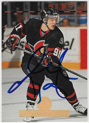 Alexandre Daigle Signed 1994-95 Leaf Hockey Card - Ottawa Senators