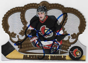 Alexandre Daigle Signed 1997-98 Pacific Crown Royale Hockey Card - Ottawa Senators