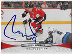 Milan Michalek Signed 2011-12 Upper Deck Hockey Card - Ottawa Senators