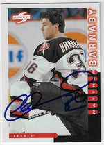Matthew Barnaby Signed 1997-98 Score Hockey Card - Buffalo Sabres