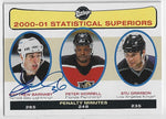 Matthew Barnaby Signed 2001-02 Upper Deck Vintage Hockey Card - Tampa Bay Lightning