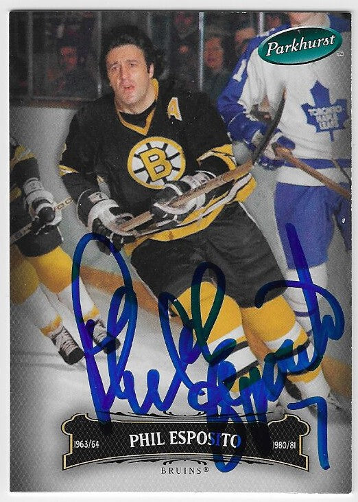 Phil Esposito Signed 2006-07 Parkhurst Hockey Card - Boston Bruins