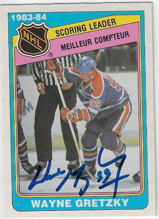 Wayne Gretzky Signed 1984-85 O-Pee-Chee Hockey Card - Edmonton Oilers #380 w/JSA Authentication