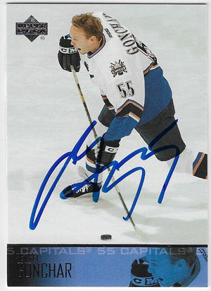 Sergei Gonchar Signed 2003-04 Upper Deck Hockey Card - Washington Capitals