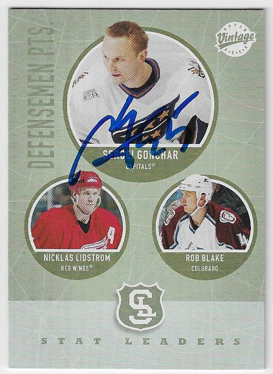 Sergei Gonchar Signed 2002-03 Upper Deck Vintage Hockey Card - Washington Capitals #310