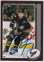 Sergei Gonchar Signed 2002-03 Topps Hockey Card - Washington Capitals #256