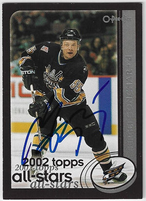 Sergei Gonchar Signed 2002-03 O-Pee-Chee Hockey Card - Washington Capitals #321