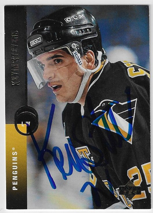 Kevin Stevens Signed 1994-95 Upper Deck Hockey Card - Pittsburgh Penguins