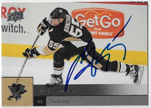 Sergei Gonchar Signed 2009-10 Upper Deck Hockey Card - Pittsburgh Penguins