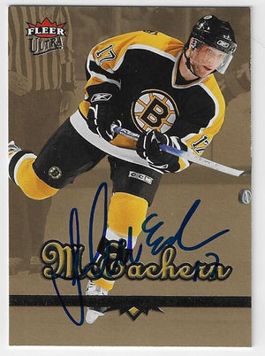 Shawn McEachern Signed 2004-05 Fleer Ultra Gold Medallion  Hockey Card - Boston Bruins