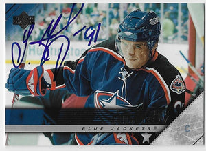 Sergei Fedorov Signed 2005-06 Upper Deck Hockey Card - Columbus Blue Jackets