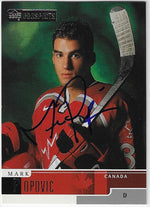 Mark Popovic Signed 1999-00 Upper Deck Prospects Hockey Card - Team Canada