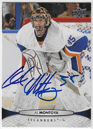 Al Montoya Signed 2011-12 Upper Deck Hockey Card - New York Islanders