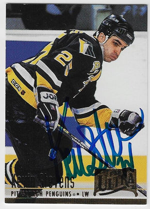 Kevin Stevens Signed 1994-95 Fleer Ultra Hockey Card - Pittsburgh Penguins