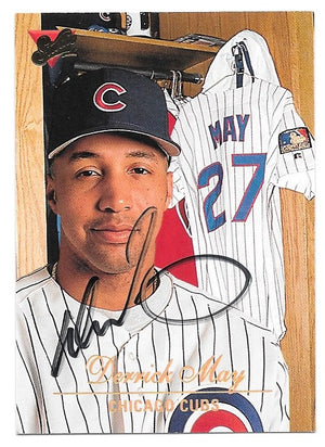 Derrick May Signed 1994 Studio Baseball Card - Chicago Cubs