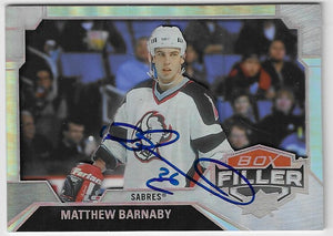 Matthew Barnaby Signed 2020-21 Upper Deck Box Filler Hockey Card - Buffalo Sabres SP
