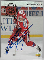 Sergei Gonchar Signed 1993-94 Upper Deck Hockey Card - Team Russia