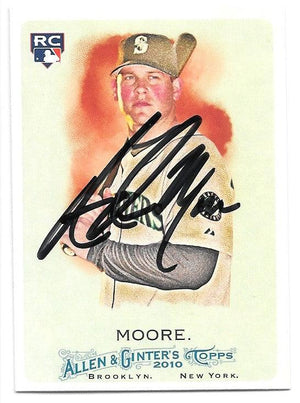 Adam Moore Signed 2010 Allen & Ginter Baseball Card - Seattle Mariners - PastPros