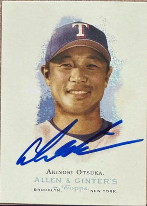 Akinori Otsuka Signed 2006 Allen & Ginter Baseball Card - Texas Rangers