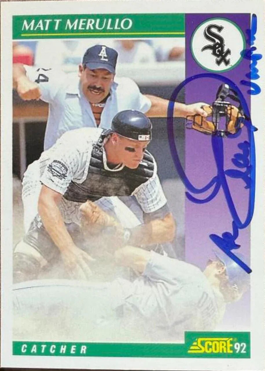 Al Clark (Umpire) Signed 1992 Score Baseball Card #367