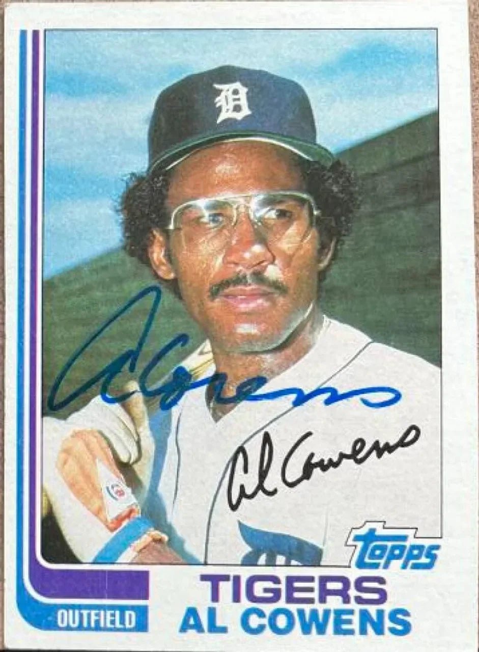 Al Cowens Signed 1982 Topps Baseball Card - Detroit Tigers - PastPros