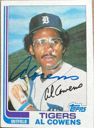 Al Cowens Signed 1982 Topps Baseball Card - Detroit Tigers - PastPros