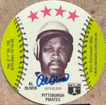 Al Oliver Autographed 1976 Isaly's / Sweet William Discs Baseball Card - Pittsburgh Pirates #NNO