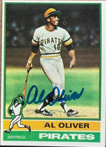Al Oliver Autographed 1976 Topps Baseball Card - Pittsburgh Pirates #620