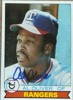 Al Oliver Autographed 1979 Topps Baseball Card - Texas Rangers #391