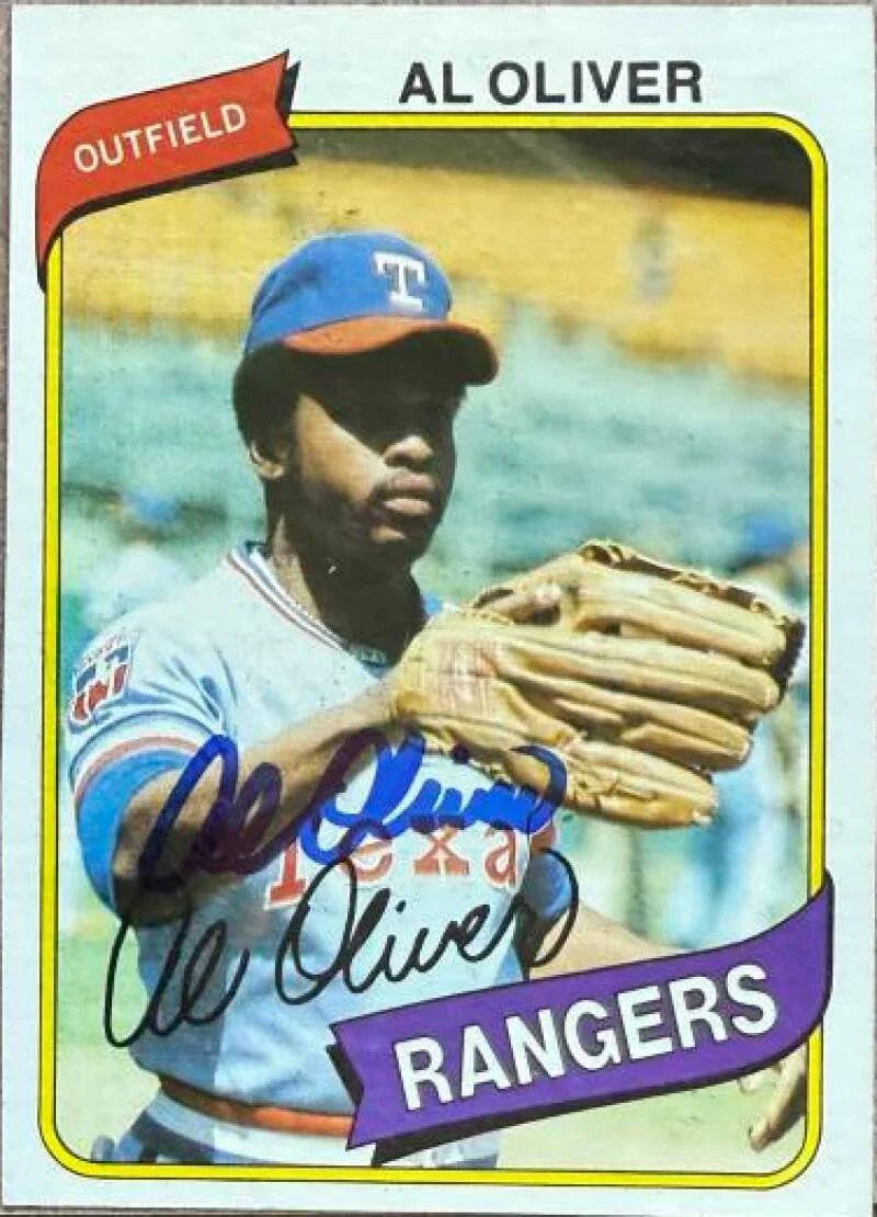 Al Oliver Autographed 1980 Topps Baseball Card - Texas Rangers 260 - PastPros