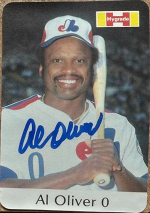 Al Oliver Autographed 1982 Hygrade Montreal Expos Baseball Card - Montreal Expos #NNO