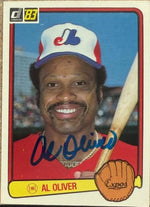 Al Oliver Autographed 1983 Donruss Baseball Card - Montreal Expos #140