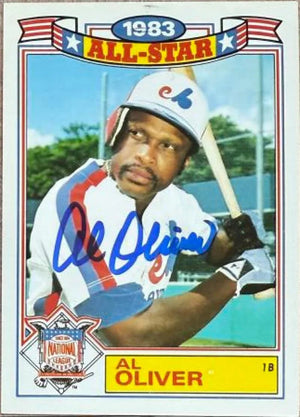 Al Oliver Autographed 1984 Topps Glossy All- Stars Baseball Card - Montreal Expos #13