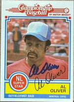 Al Oliver Autographed 1984 Topps Milton Bradley Baseball Card - Montreal Expos #NNO