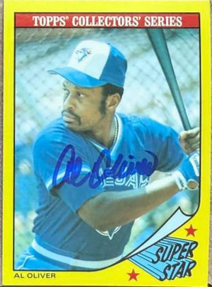 Al Oliver Autographed 1986 Topps Baseball Champion Superstars Baseball Card - Toronto Blue Jays