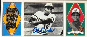 Al Oliver Autographed 1993 Upper Deck All-Time Heroes Baseball Card - Pittsburgh Pirates #102