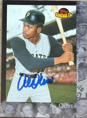 Al Oliver Autographed 2001 Topps American Pie Baseball Card - Pittsburgh Pirates #2 Al Oliver