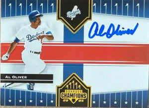 Al Oliver Autographed 2005 Donruss Champions Baseball Card - Los Angeles Dodgers #213