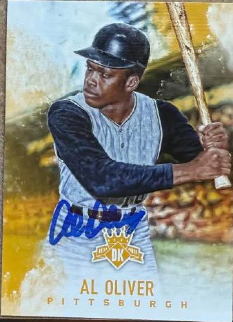 Al Oliver Autographed 2017 Panini Diamond Kings Baseball Card - Pittsburgh Pirates #92