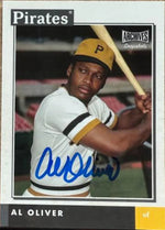 Al Oliver Autographed 2020 Topps Archives Snapshots Baseball Card - Pittsburgh Pirates - PastPros
