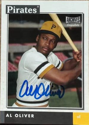 Al Oliver Autographed 2020 Topps Archives Snapshots Baseball Card - Pittsburgh Pirates